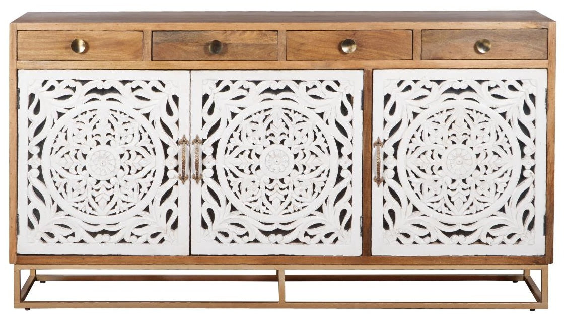 Peter Hand Carved Wooden Buffet