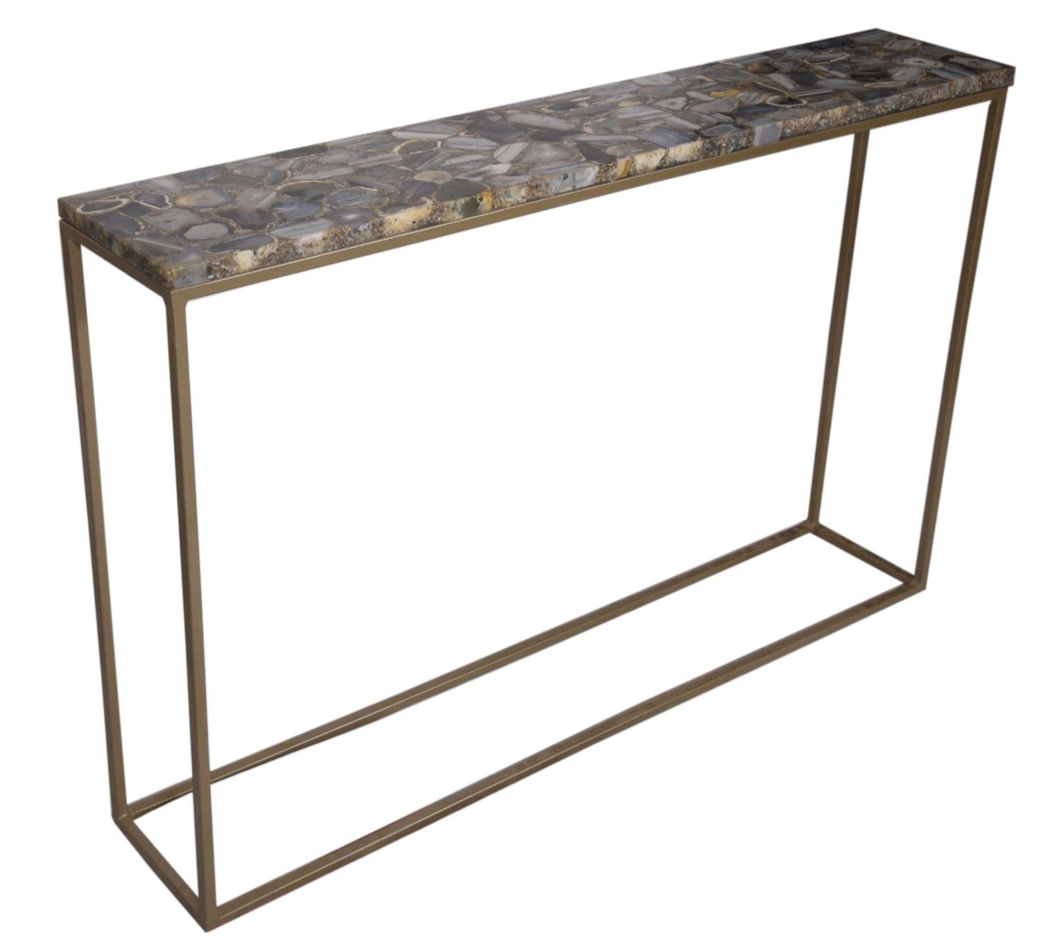 Gina Console Table with Agate Top