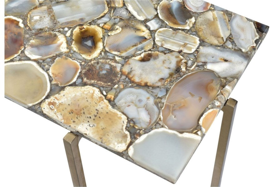 Claire Console Table with Agate Top