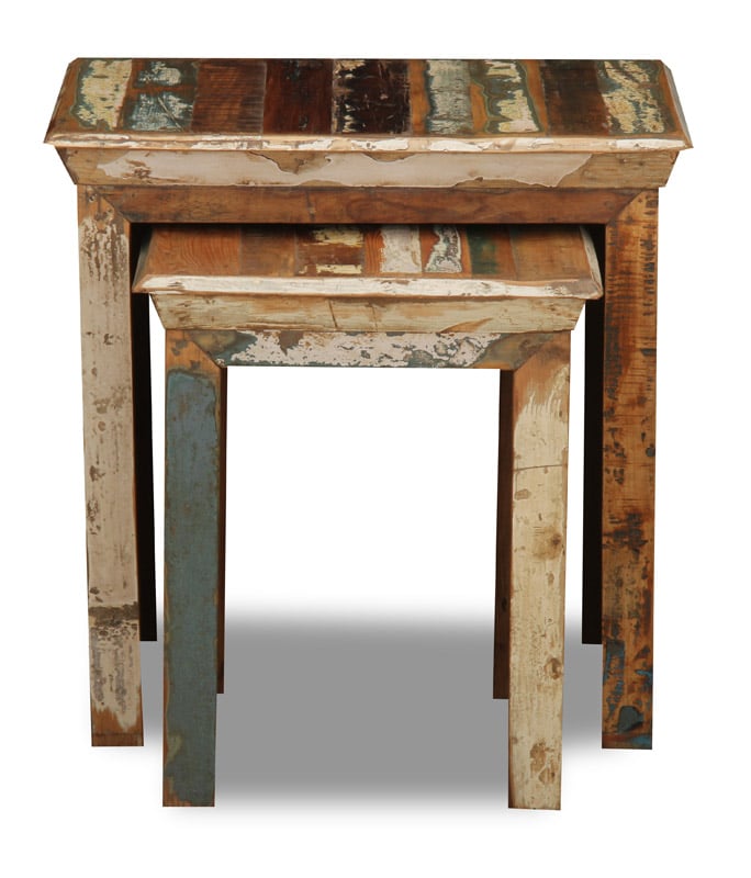 Drew Reclaimed Wood Nesting Table
