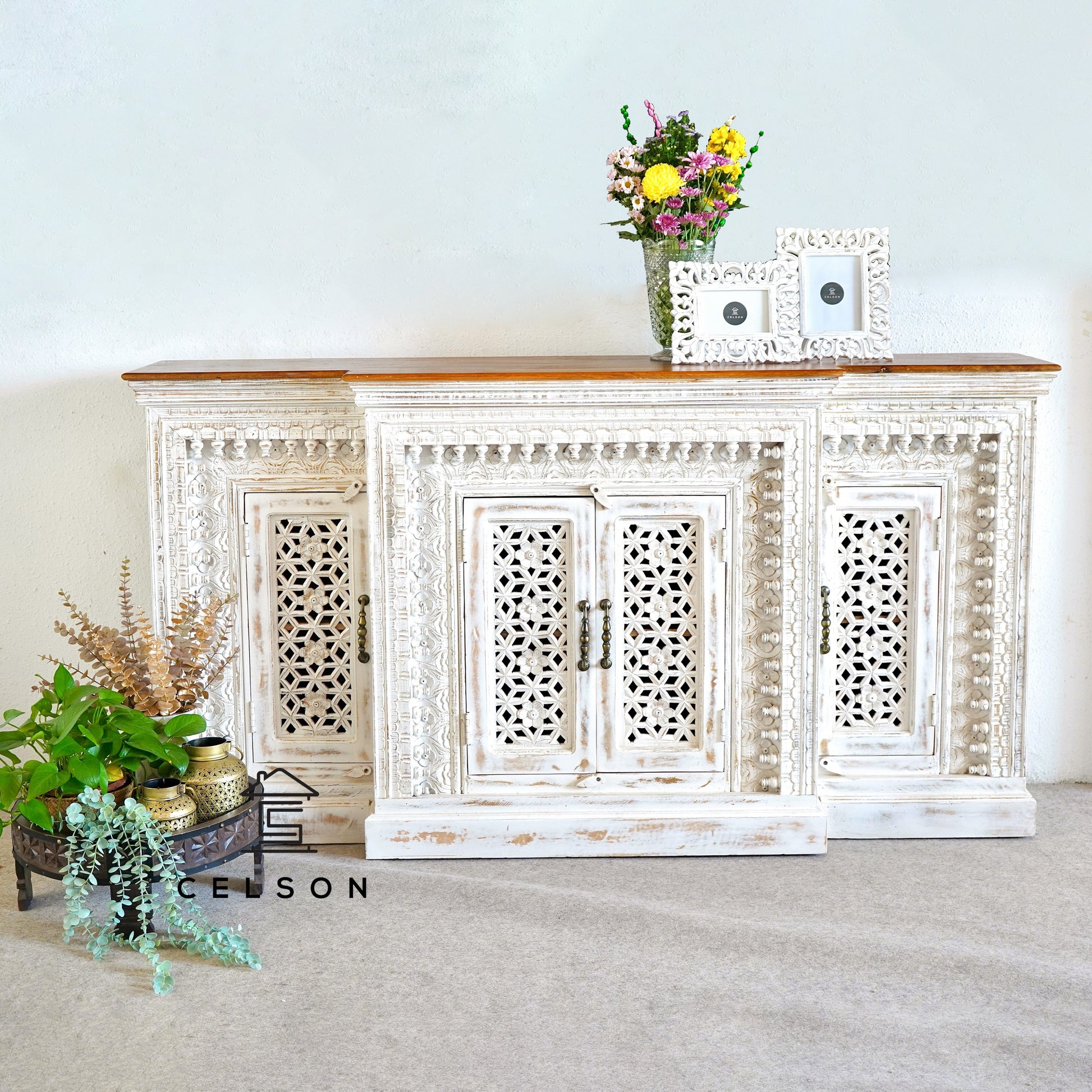 Peter Carved Wooden Buffet