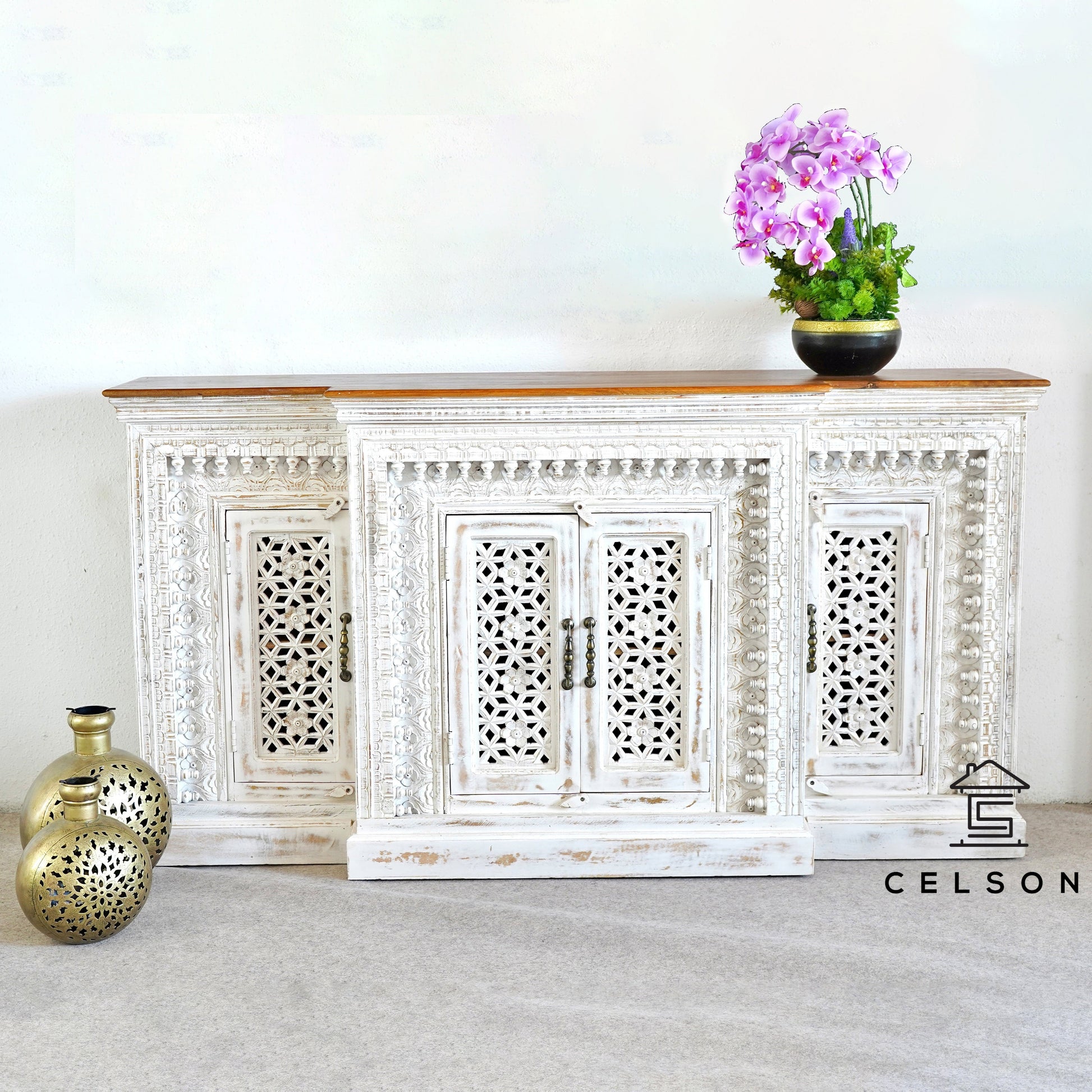 Peter Carved Wooden Buffet