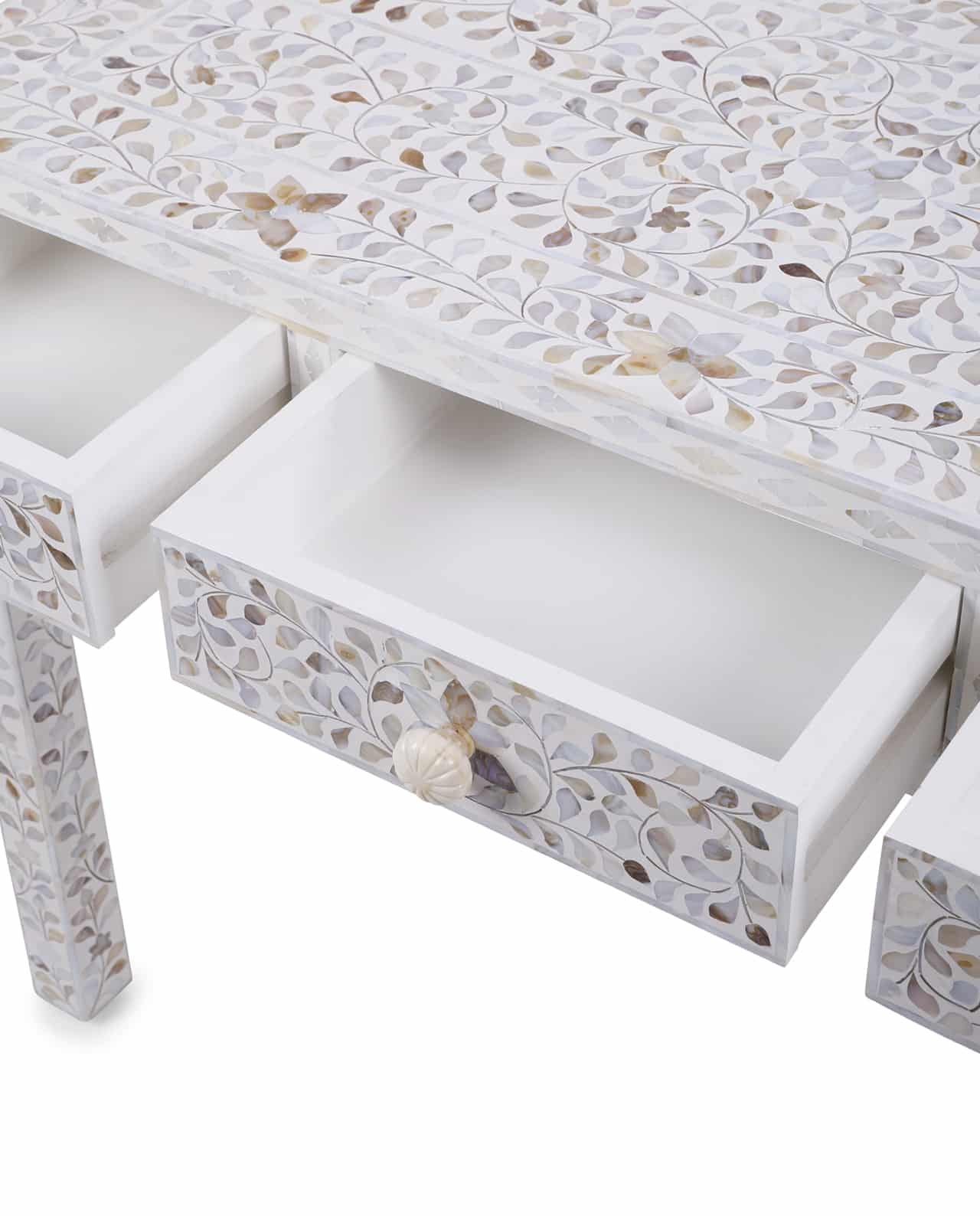 Ivy Mother of Pearl Inlay Console Table