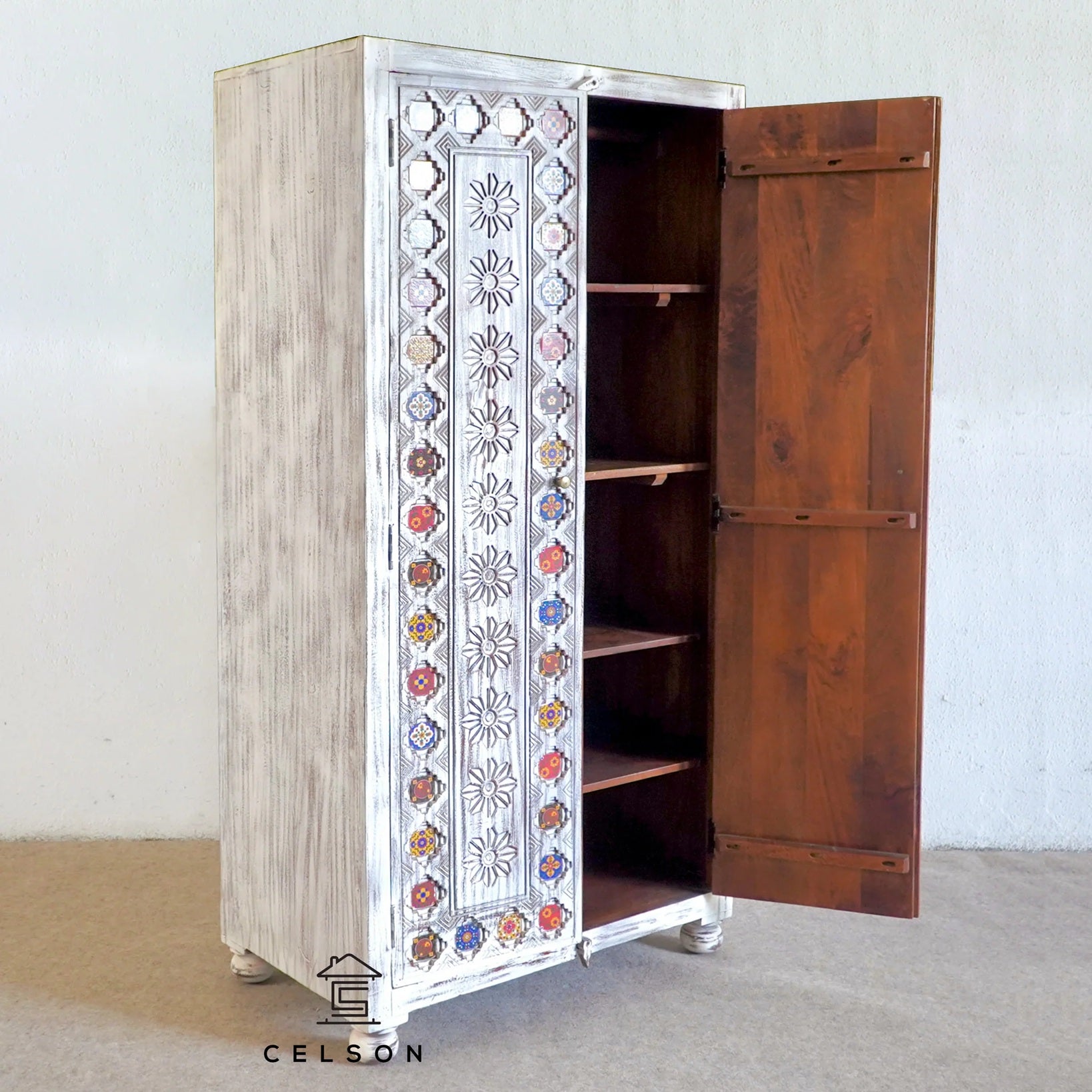 Savy Hand Carved Almirah