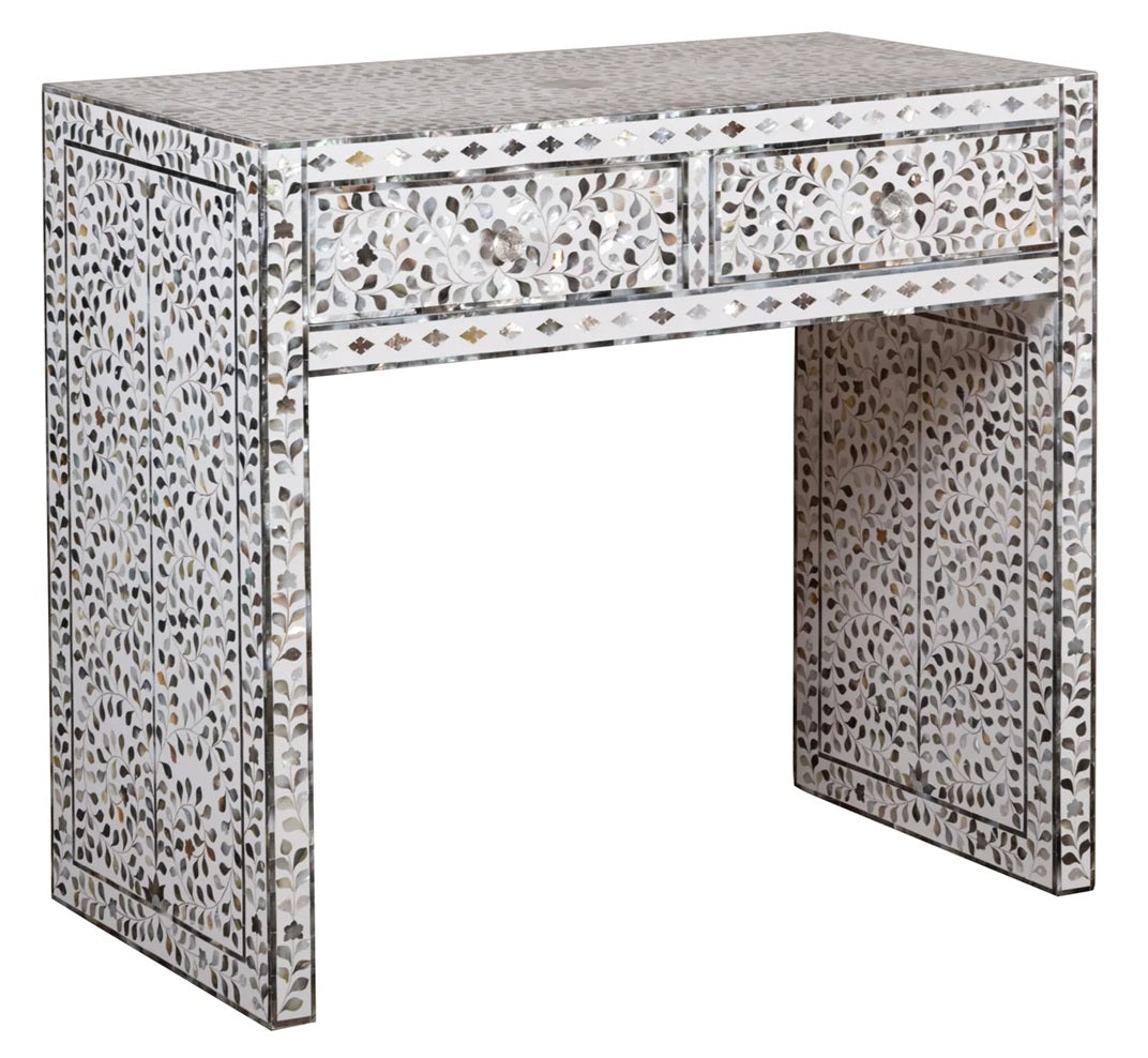 Audrey Mother of Pearl Inlay Console Table