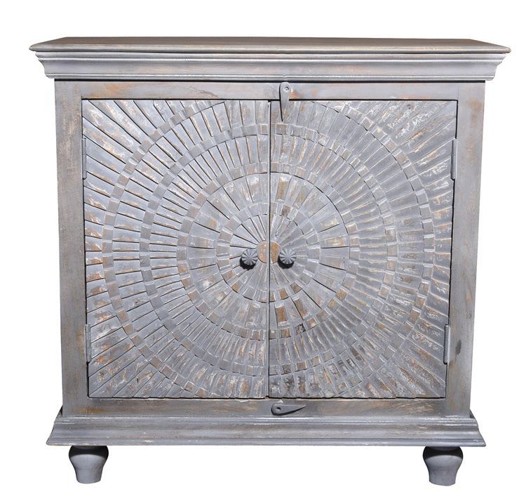 Simon Carved Wooden Cabinet