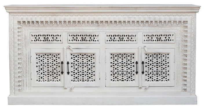 Chen Hand Carved Wooden Sideboard