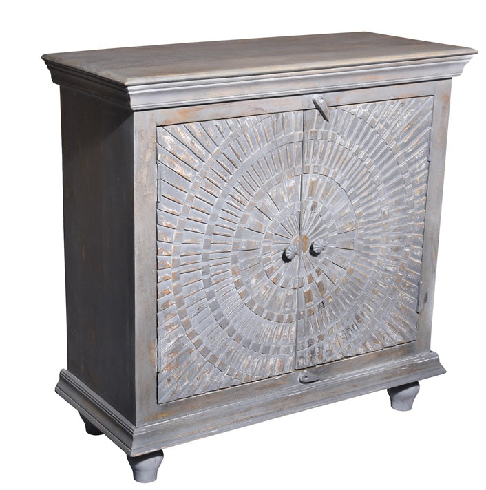 Simon Carved Wooden Cabinet