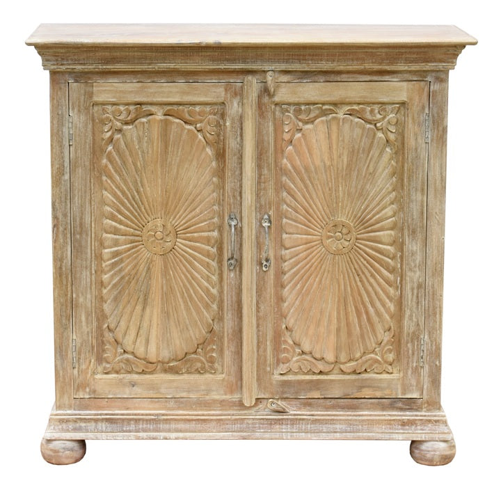 Rainne Wooden Carved Cabinet