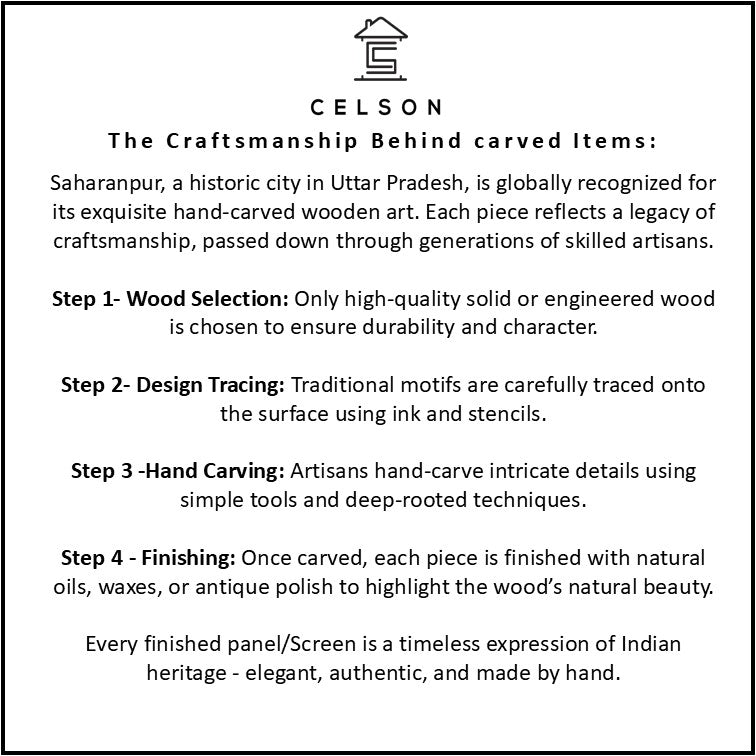 Liza Carved Wall Panel