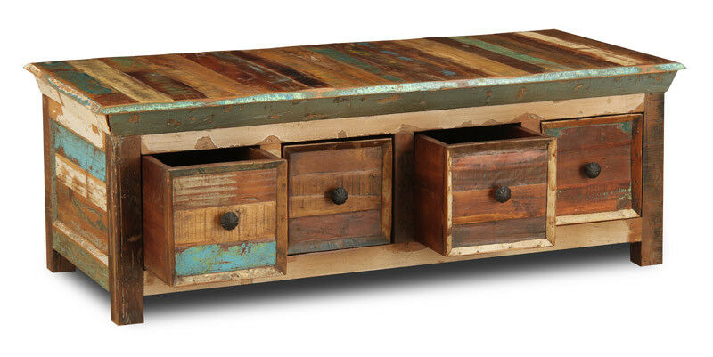 Connor Carved Wooden Coffee Table