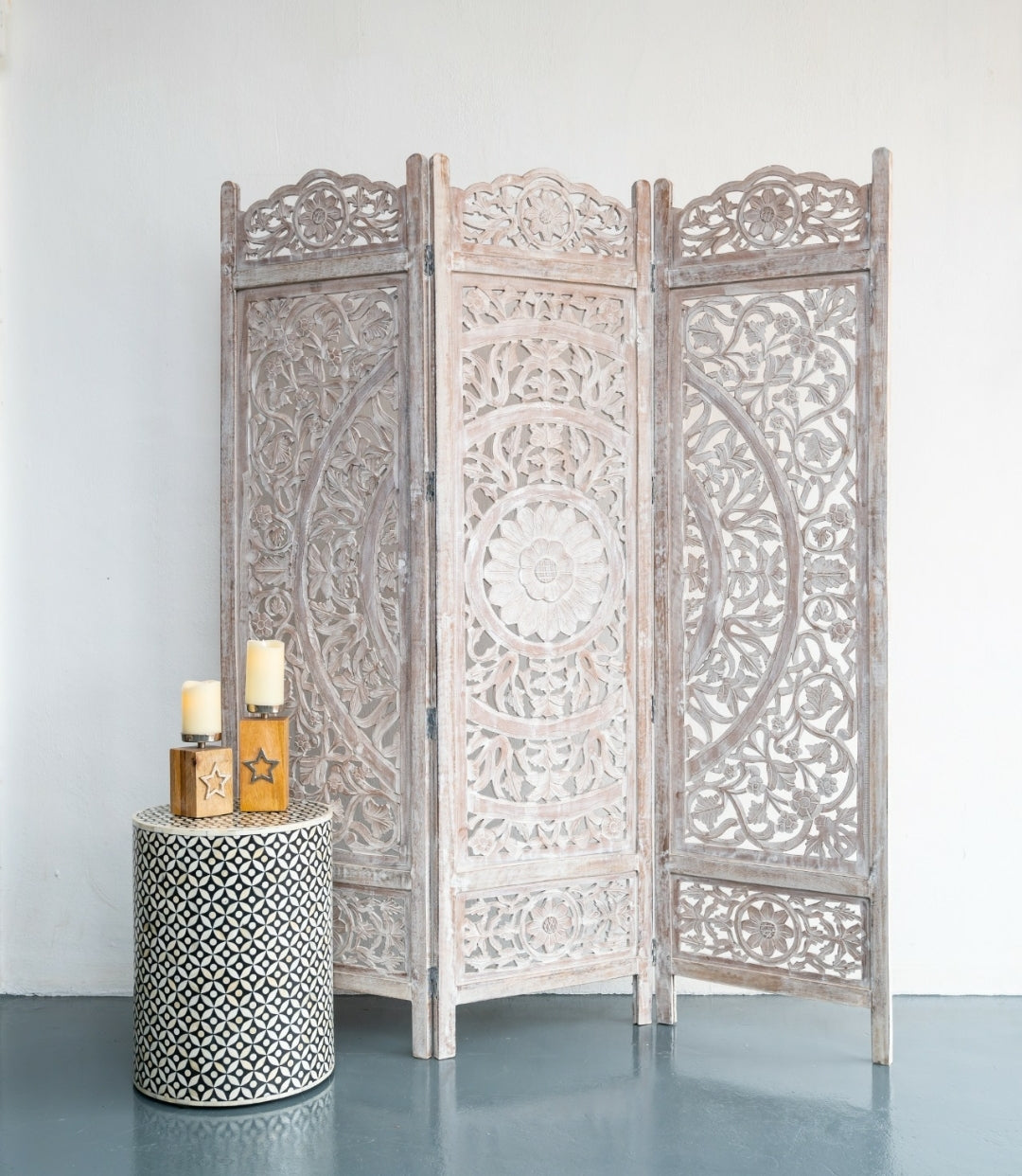 Yenfer Carved Room Divider