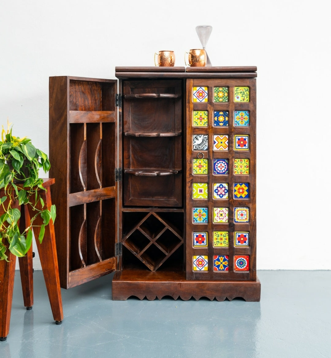 Jane Tile Bar Cabinet