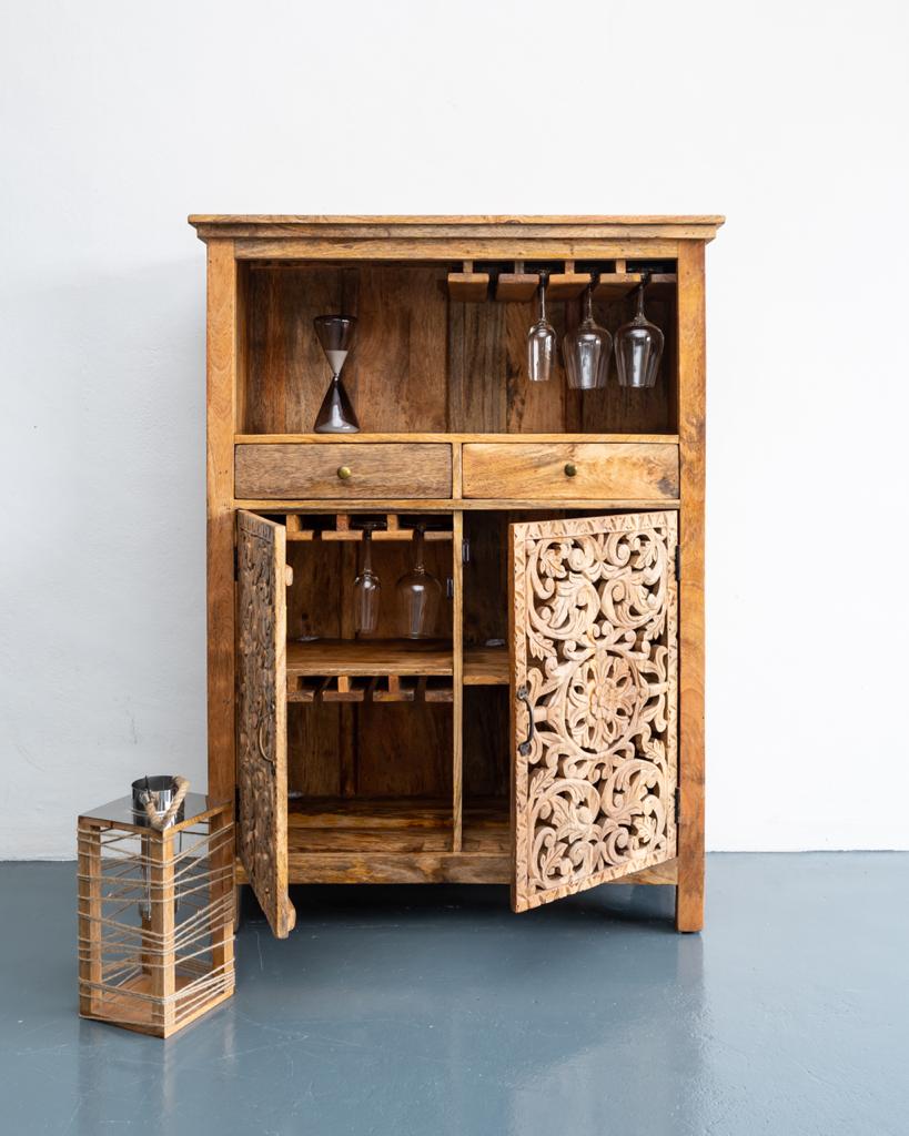 Margo Wooden Bar Counter