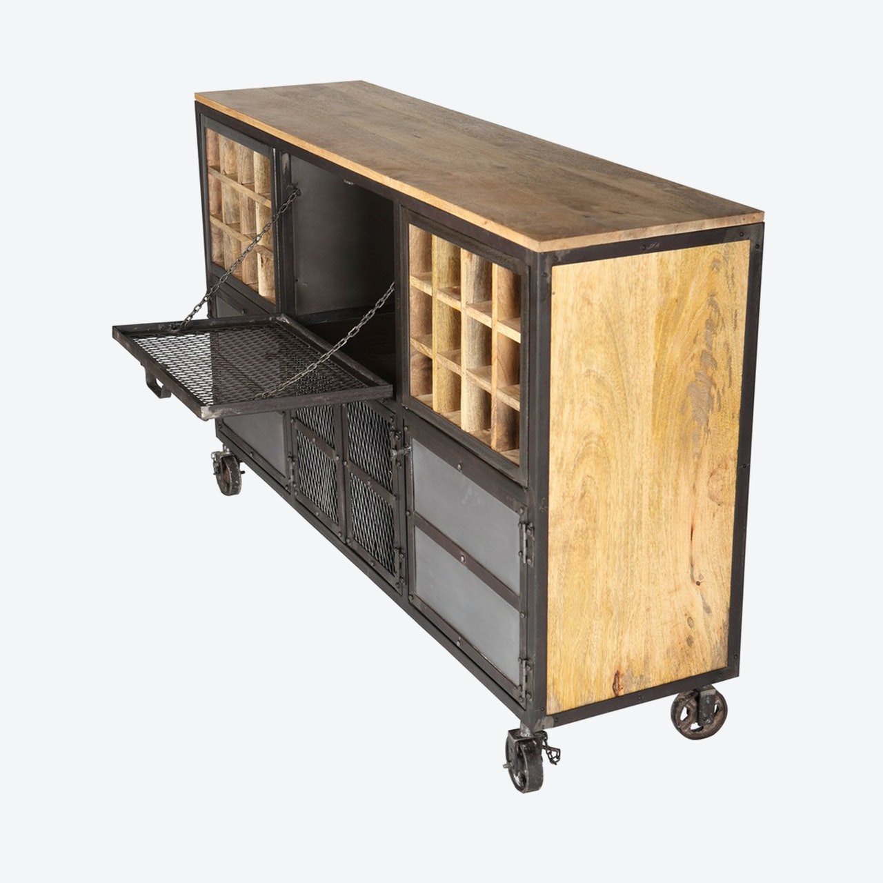 Steven Wooden Bar Cabinet