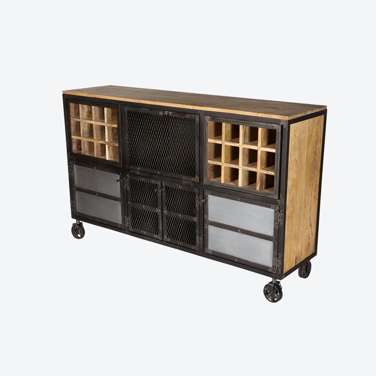 Steven Wooden Bar Cabinet