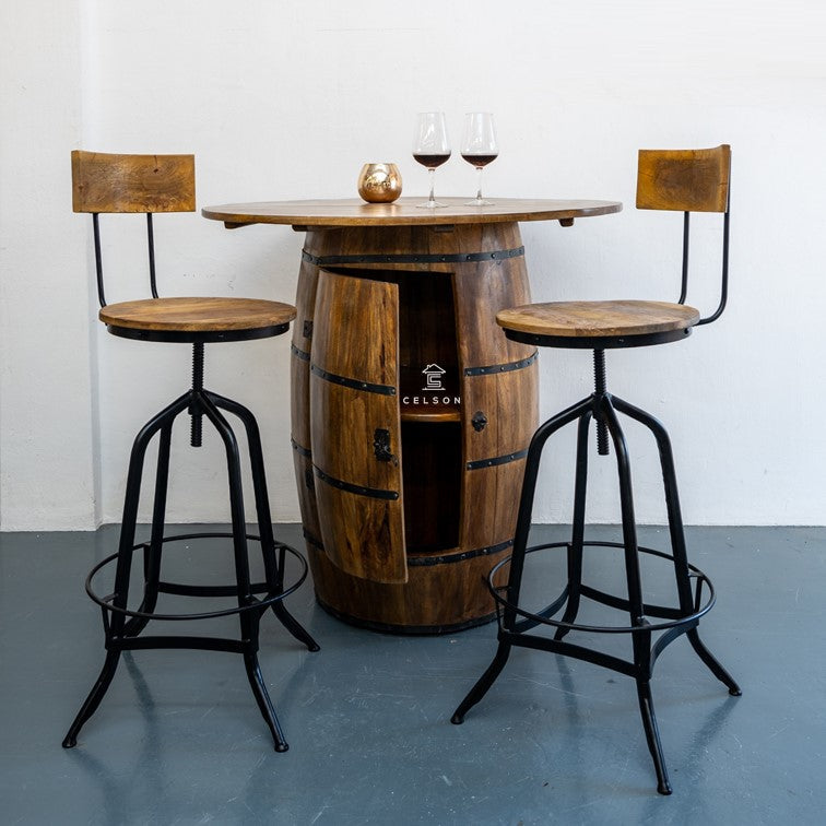 Rock Wooden Bar Chair