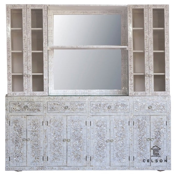Shanna Mother Of Pearl Inlay Bar Cabinet