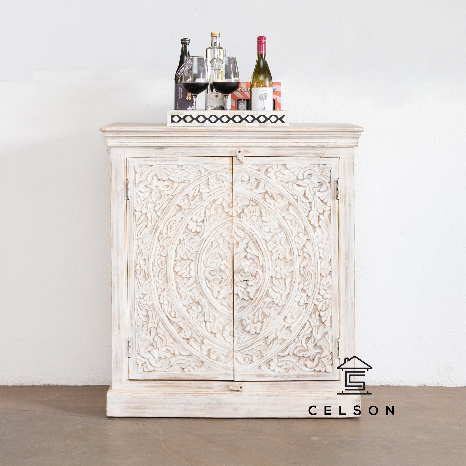 Remy Wooden Bar Cabinet