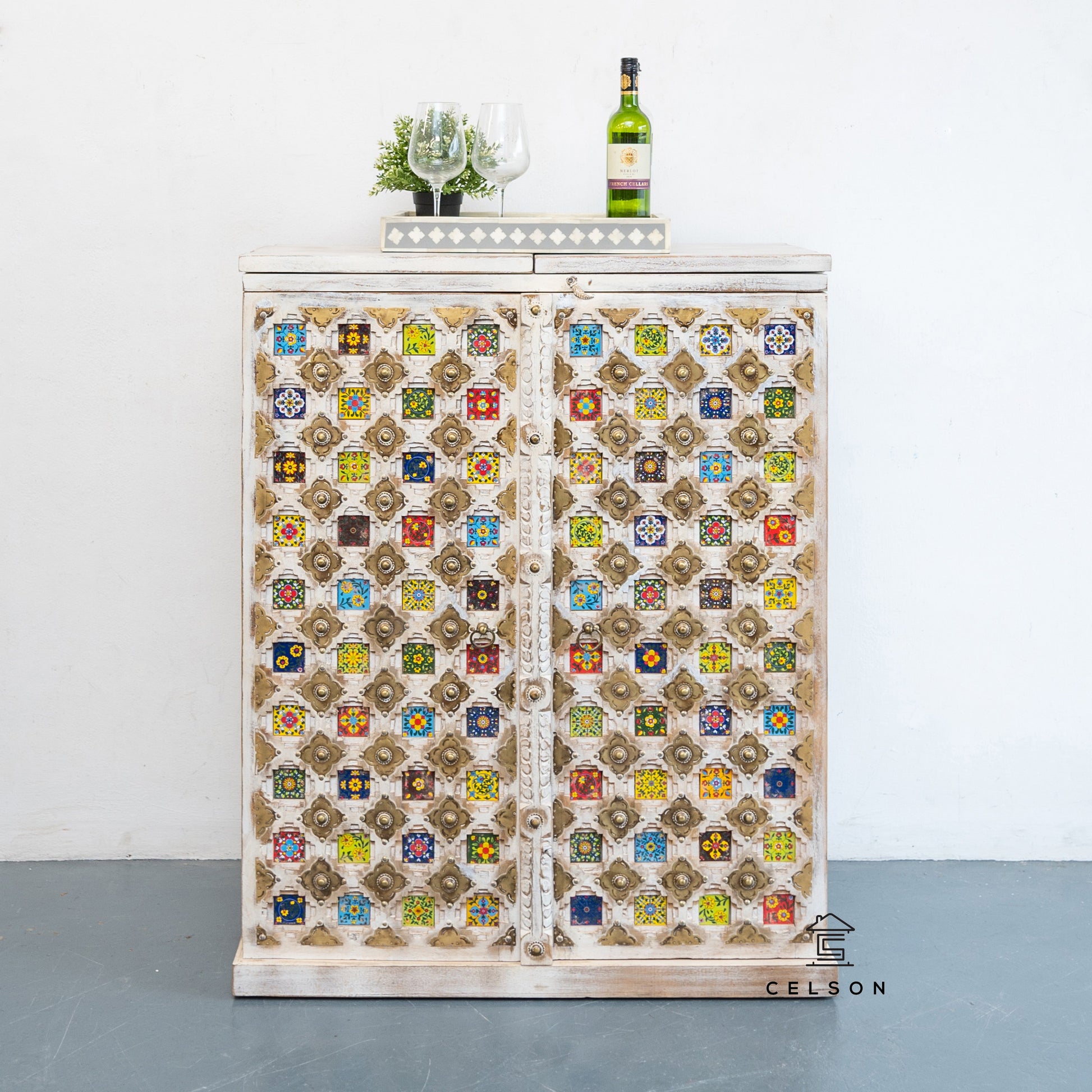 Triva Tile Bar Cabinet