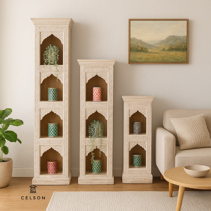 Dev Carved Bookshelf