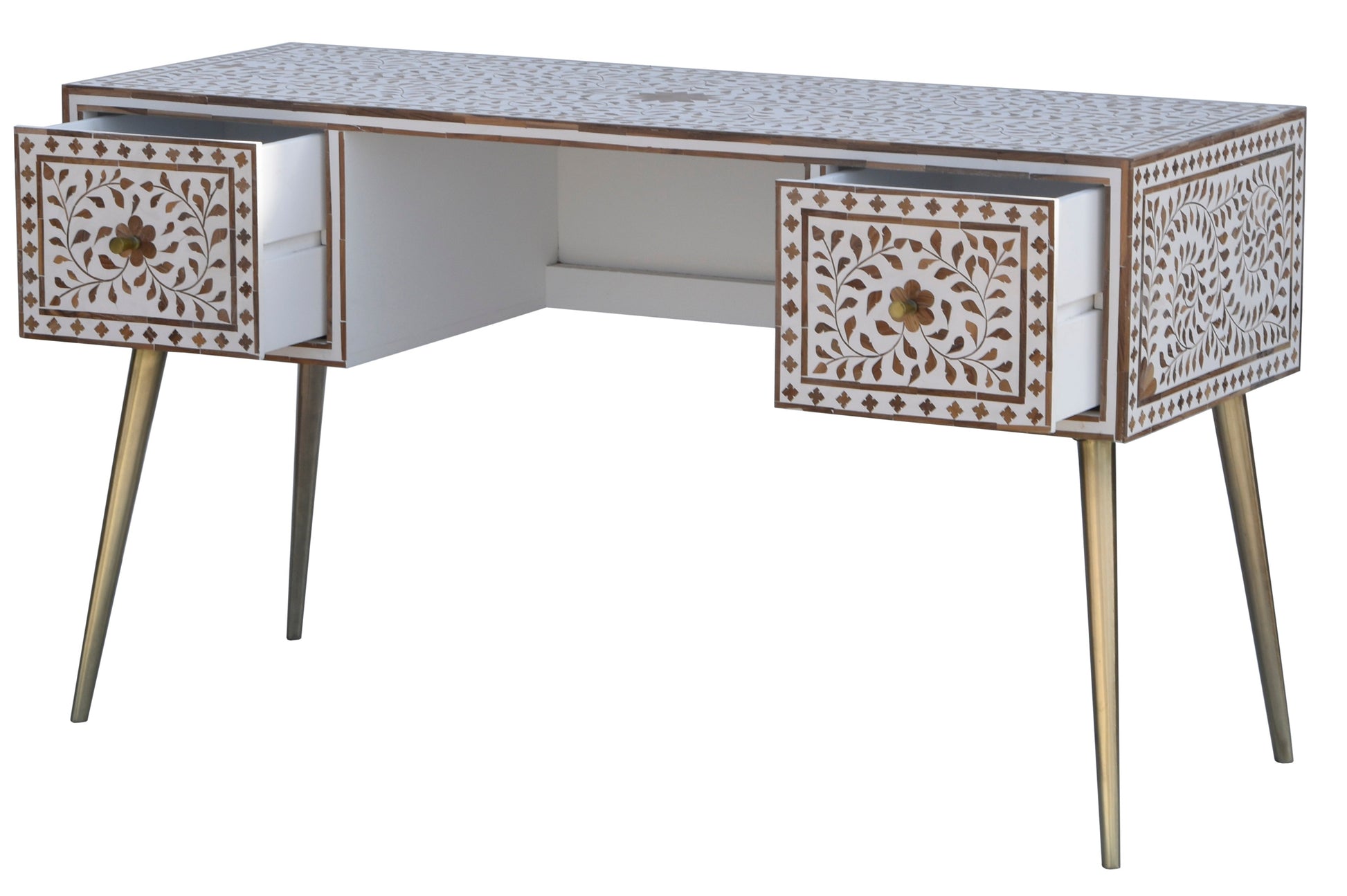 Sarah Hand Carved Wooden Study Table