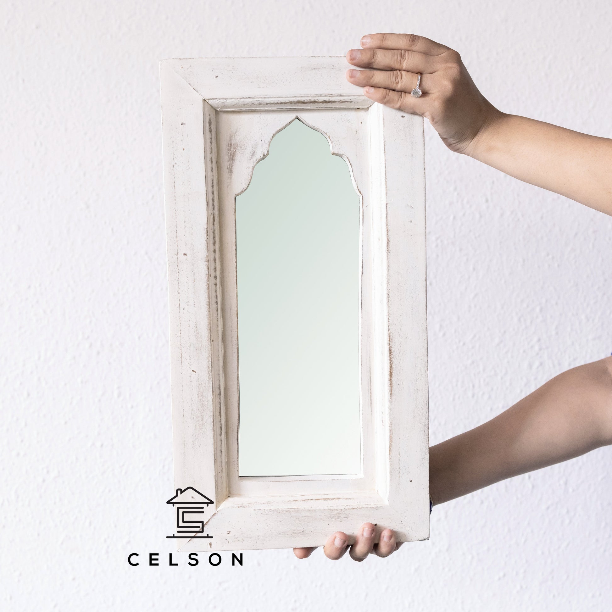 Aviel Multi Finish Wooden Mirror