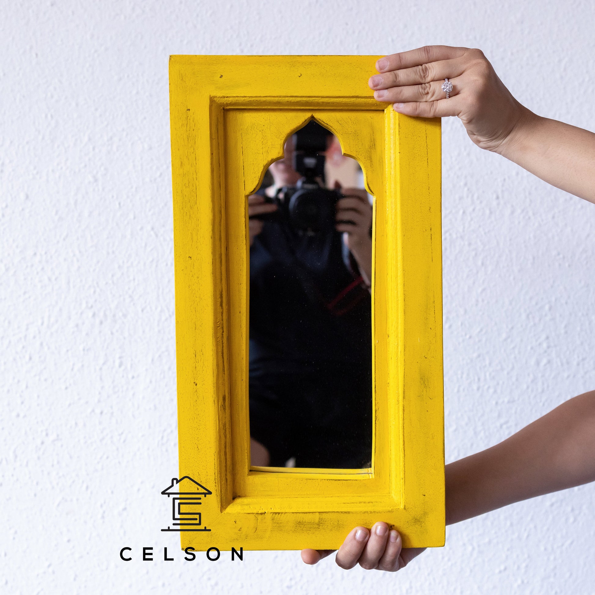 Aviel Multi Finish Wooden Mirror