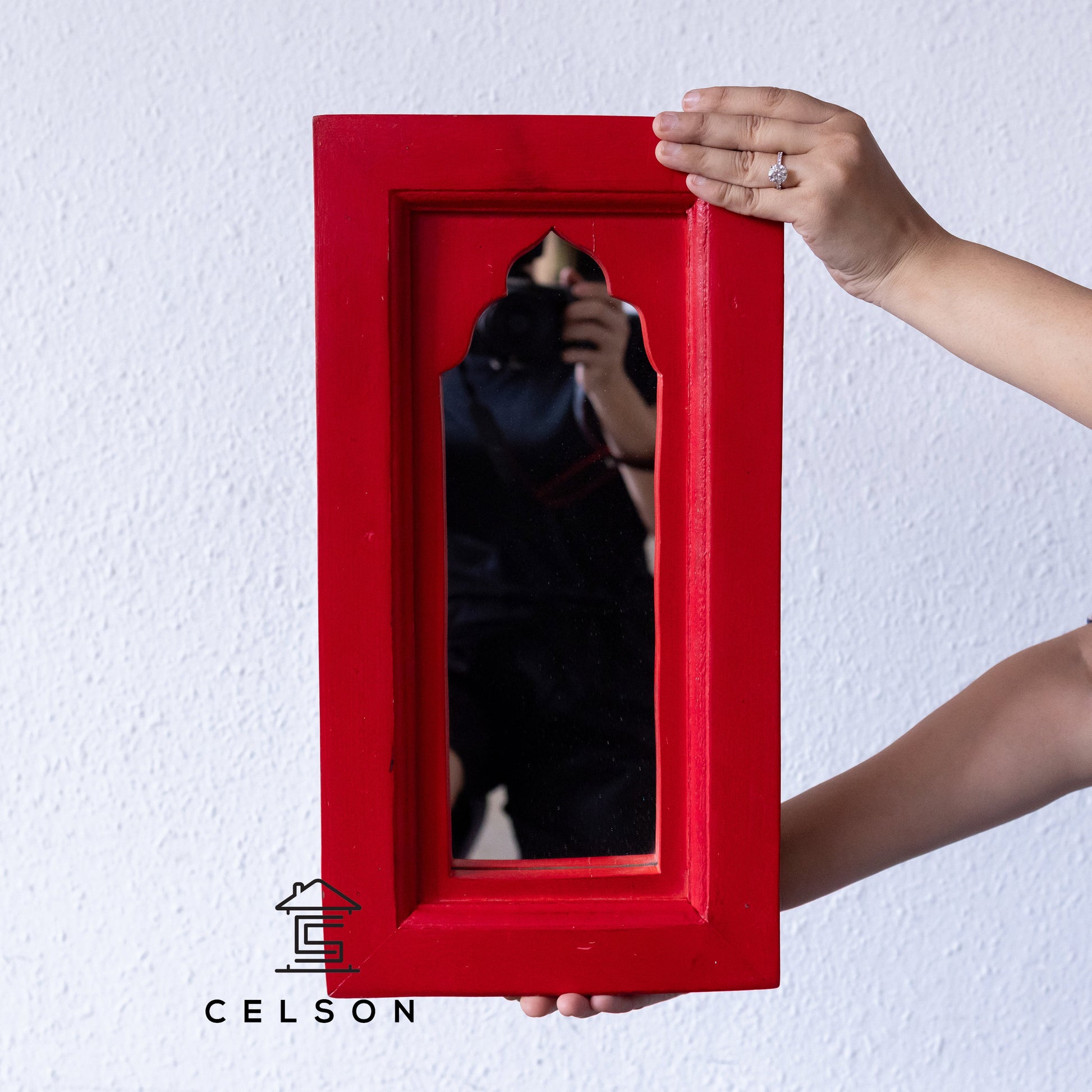 Aviel Multi Finish Wooden Mirror