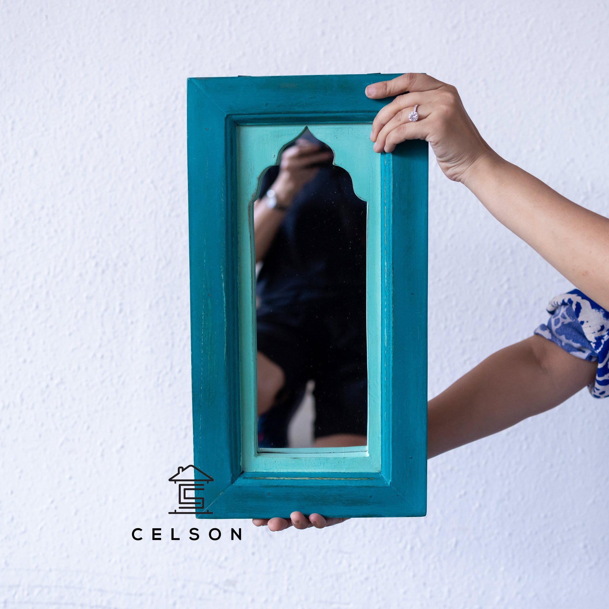 Aviel Multi Finish Wooden Mirror