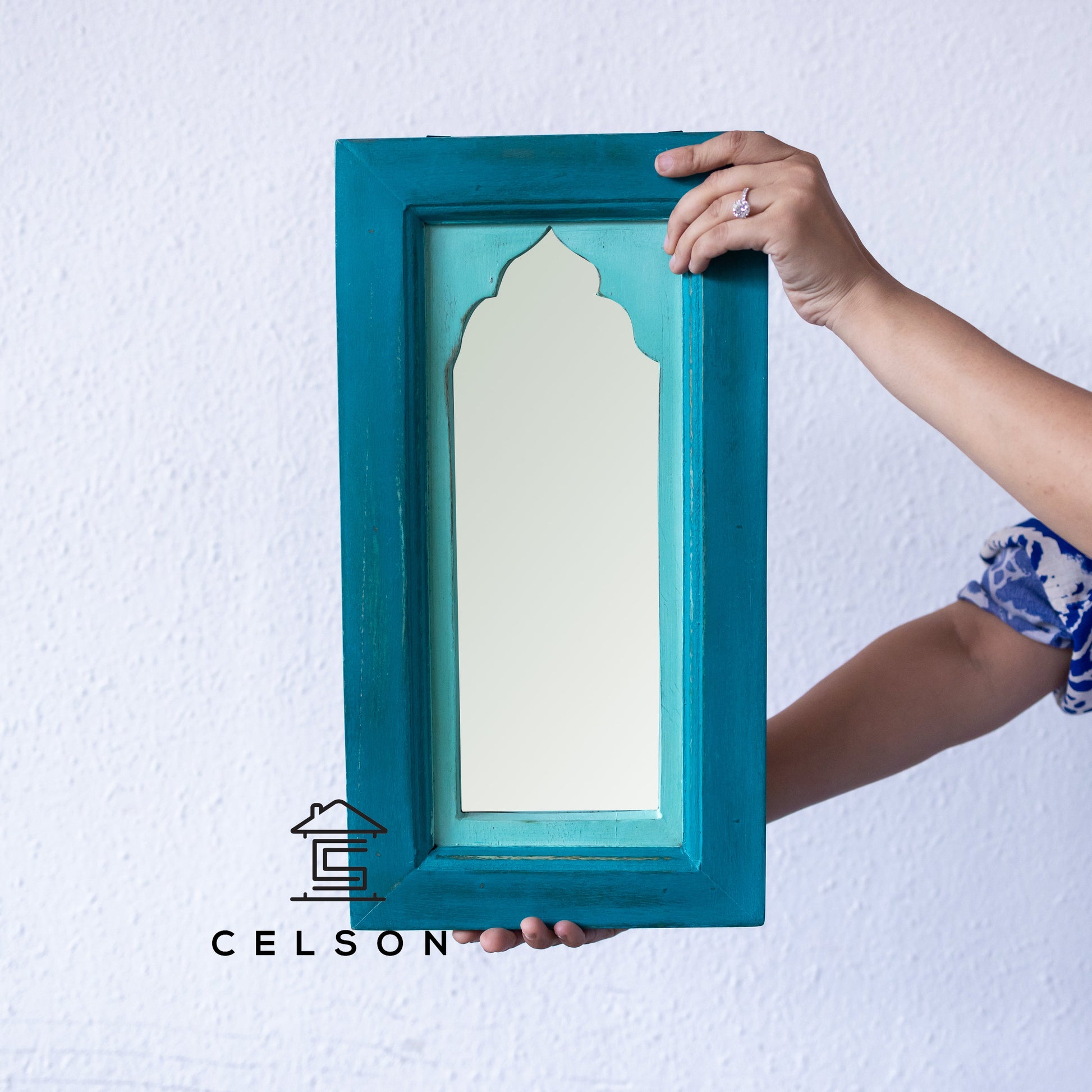 Aviel Multi Finish Wooden Mirror
