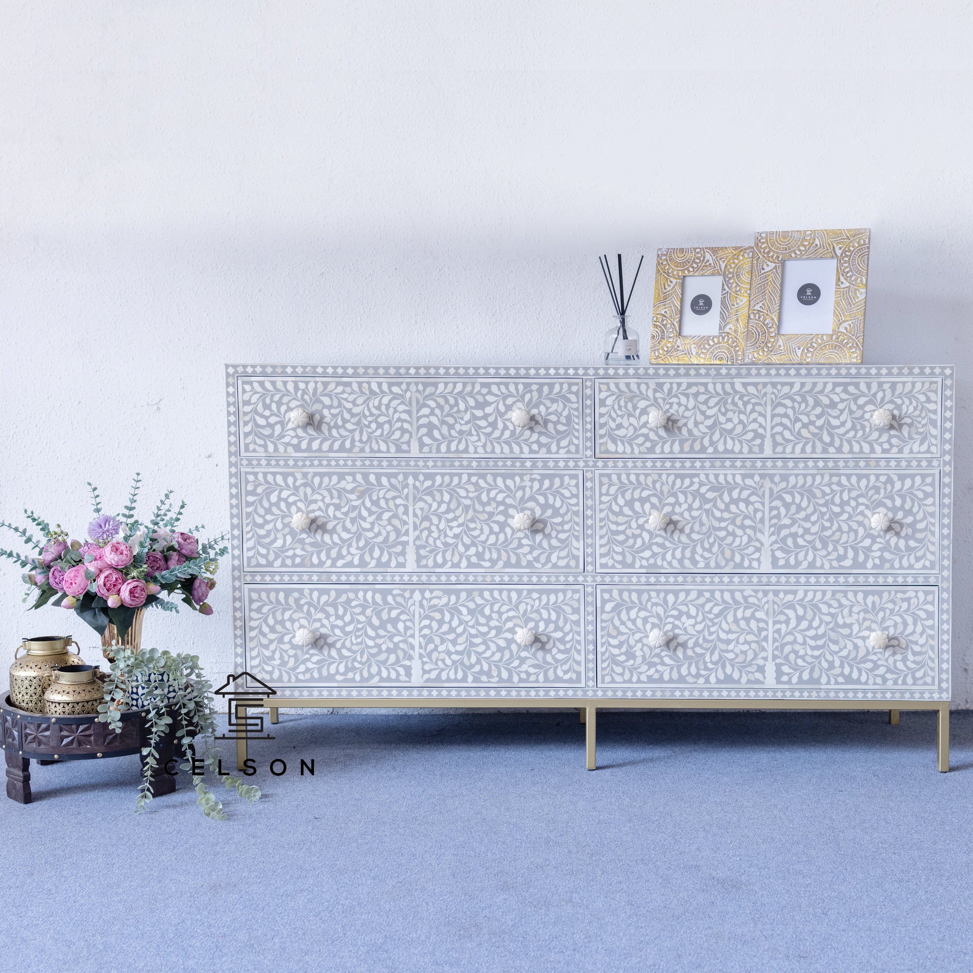 Sana Bone Inlay Dresser