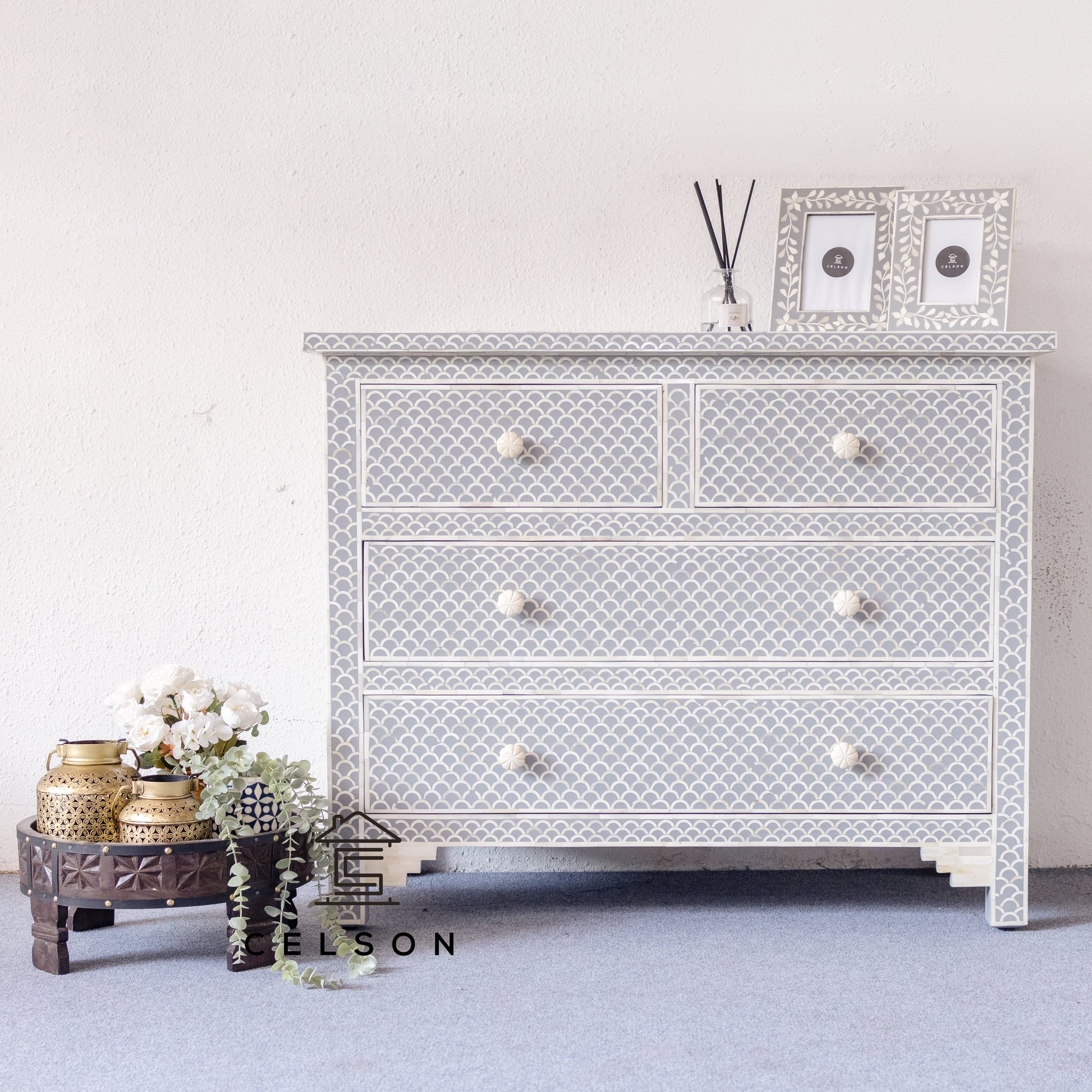 Teresa Bone Inlay Dresser