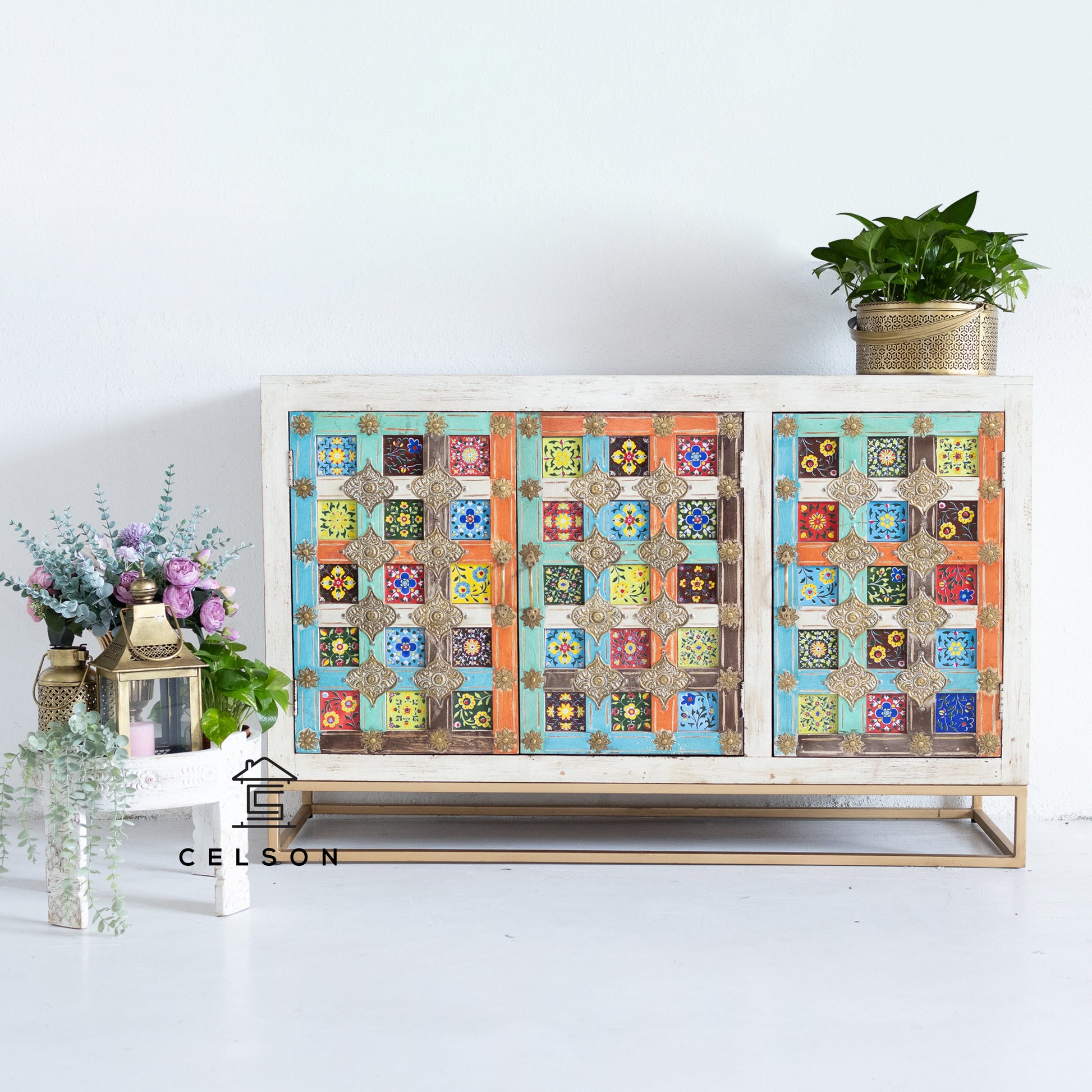 Rojen Multi Color Tile SideBoard