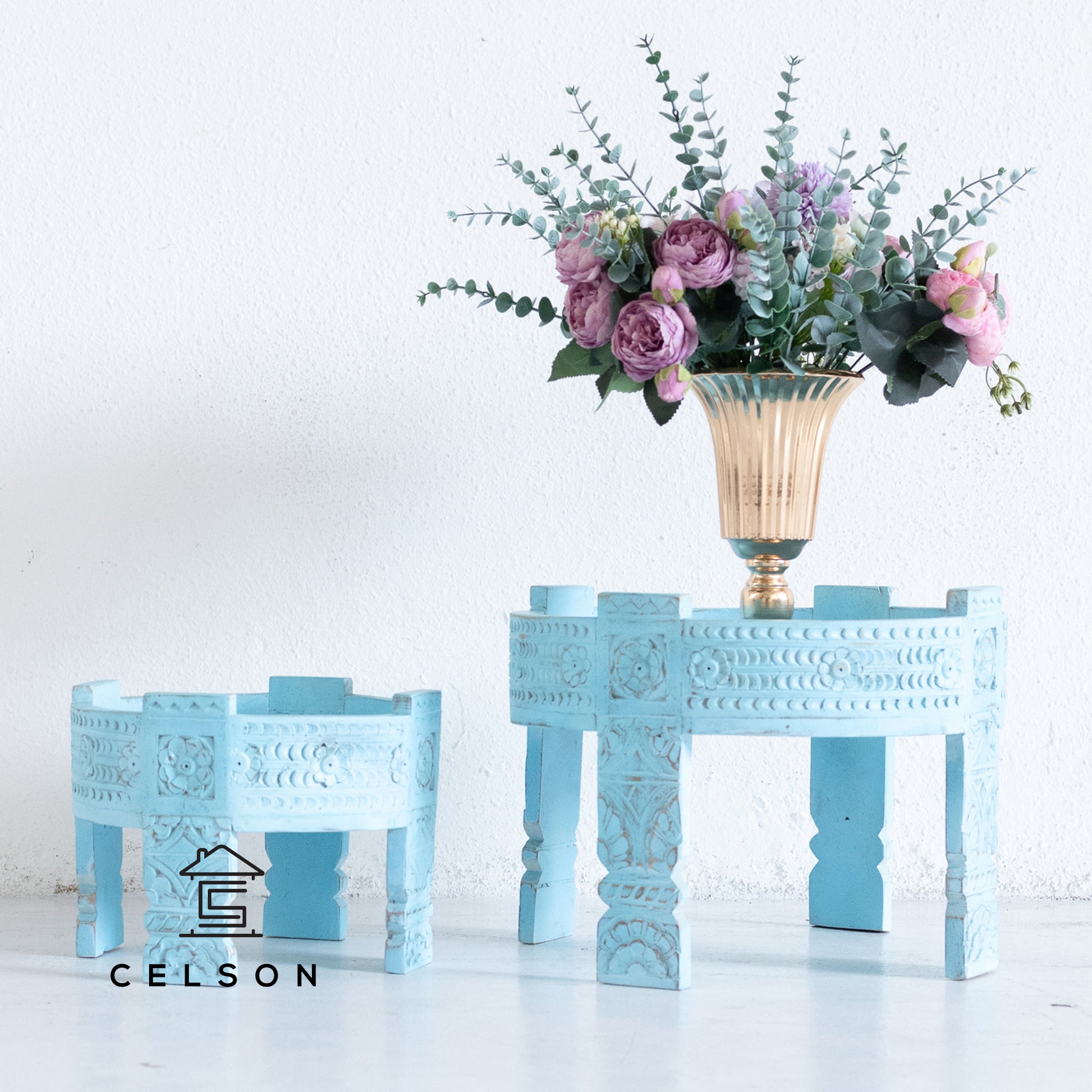 Hari Carved Chakki Table