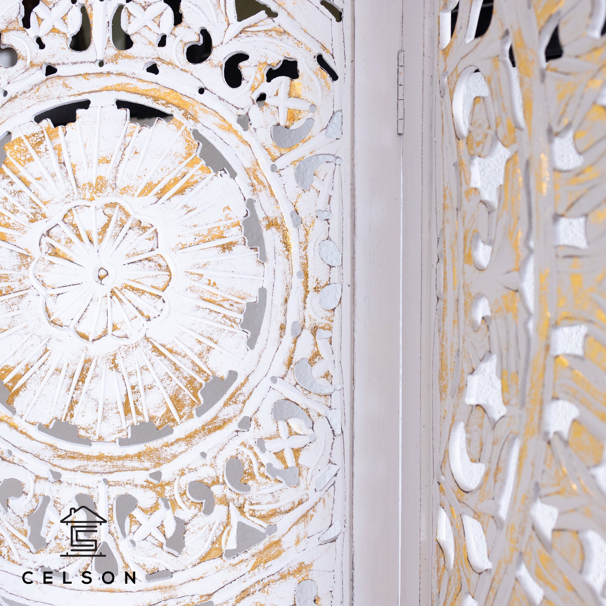 Yenfer Carved Room Divider