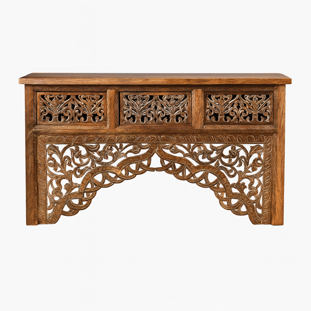 Luke Hand Carved Console