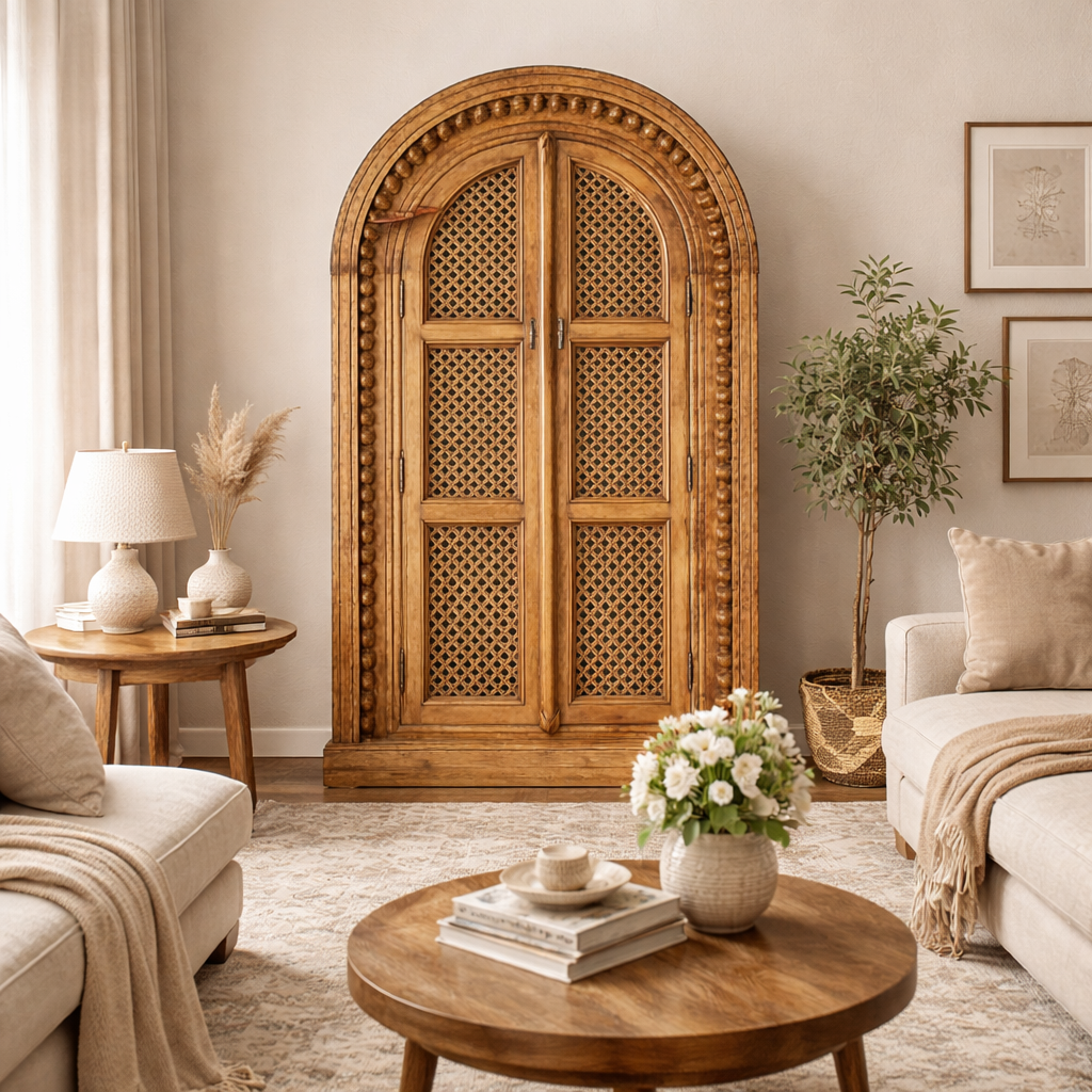 Charles Handcarved Almirah