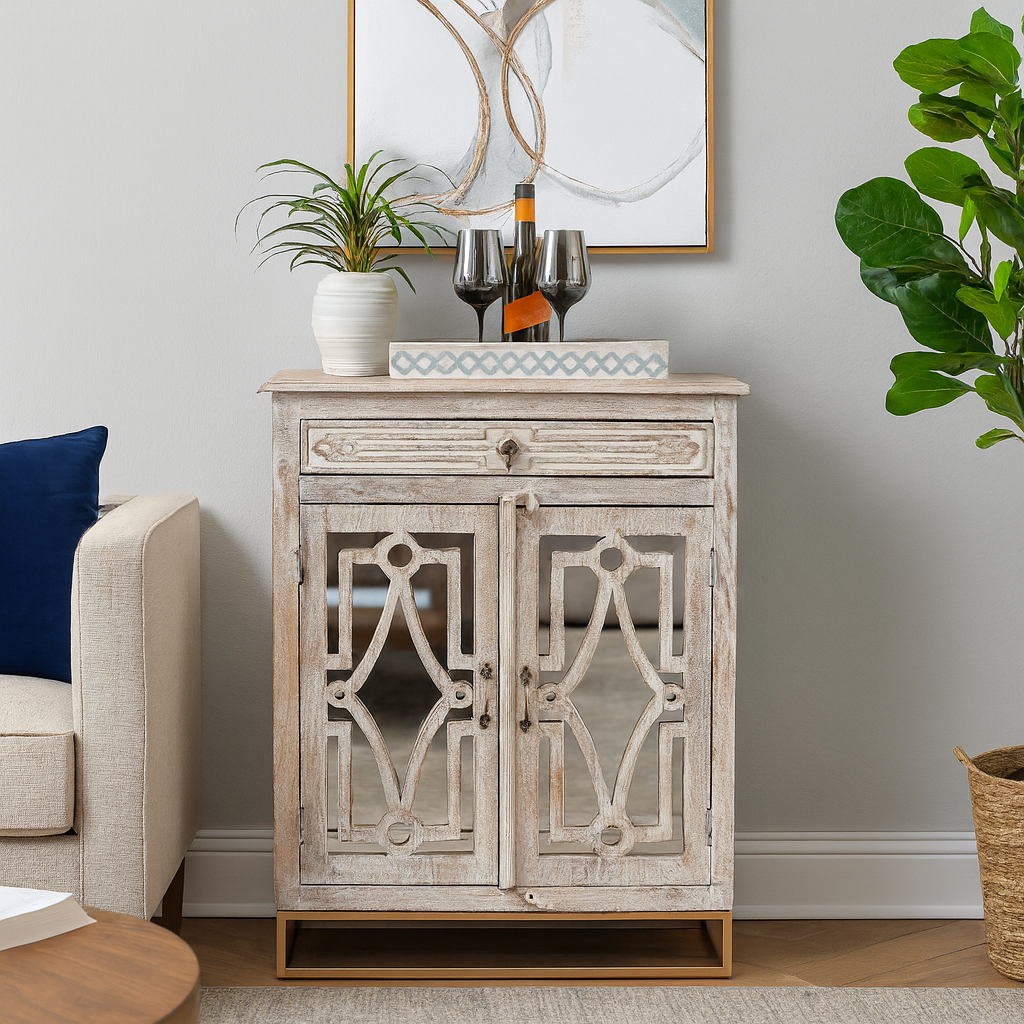 Riva Wooden Bar Cabinet