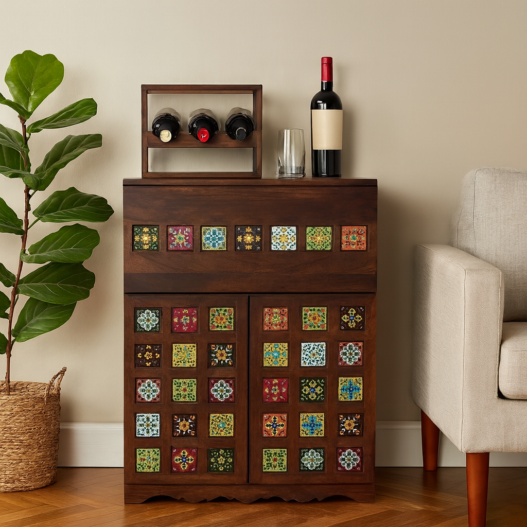 Ricci Tile Bar Cabinet