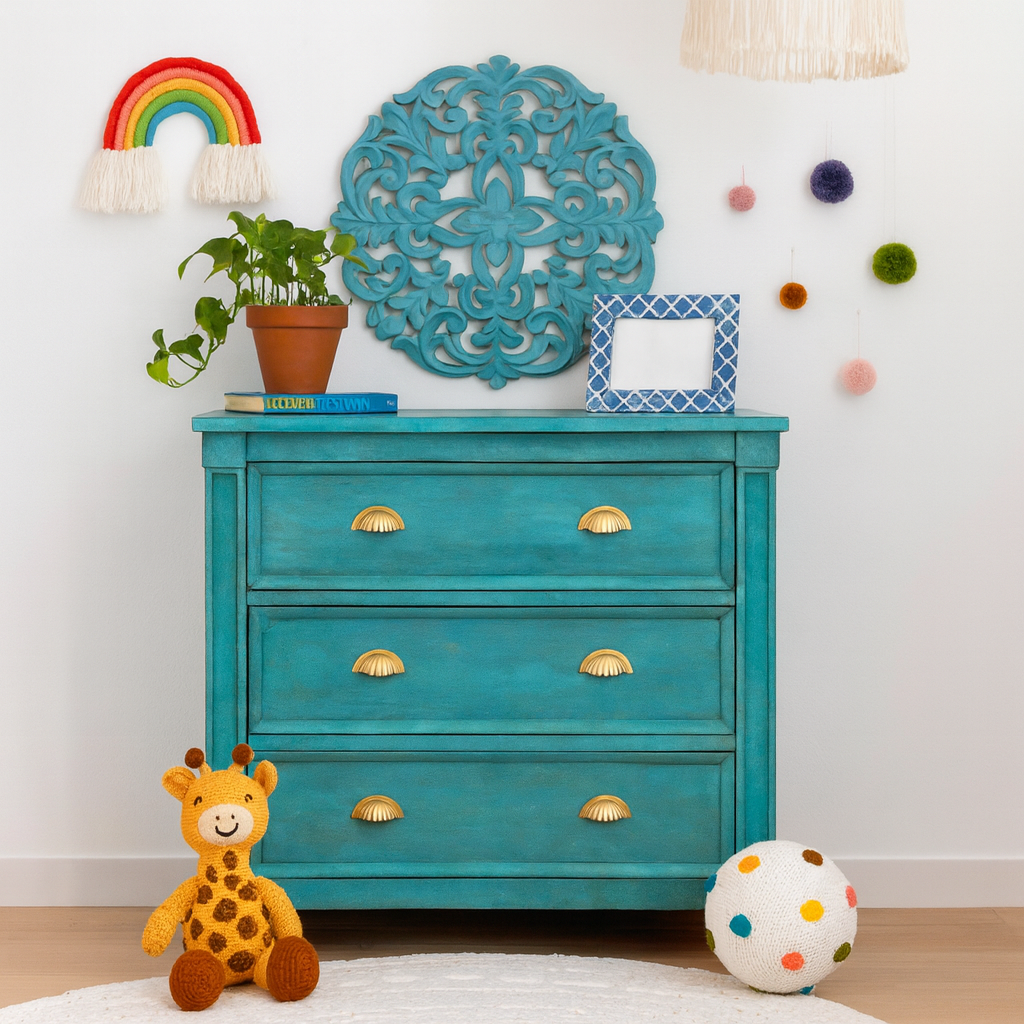 Marsha Carved Wooden Chest of Drawer