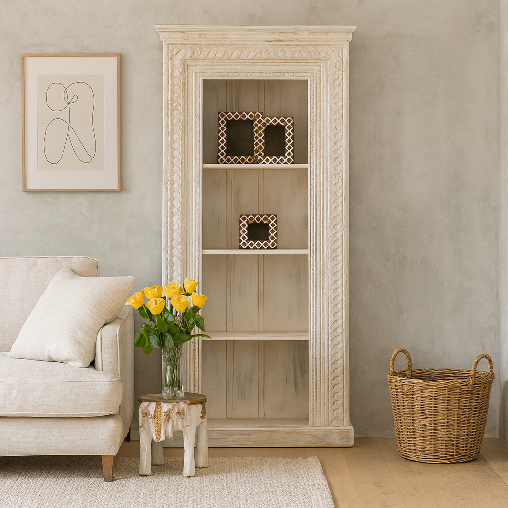 Paola Carved Bookshelf
