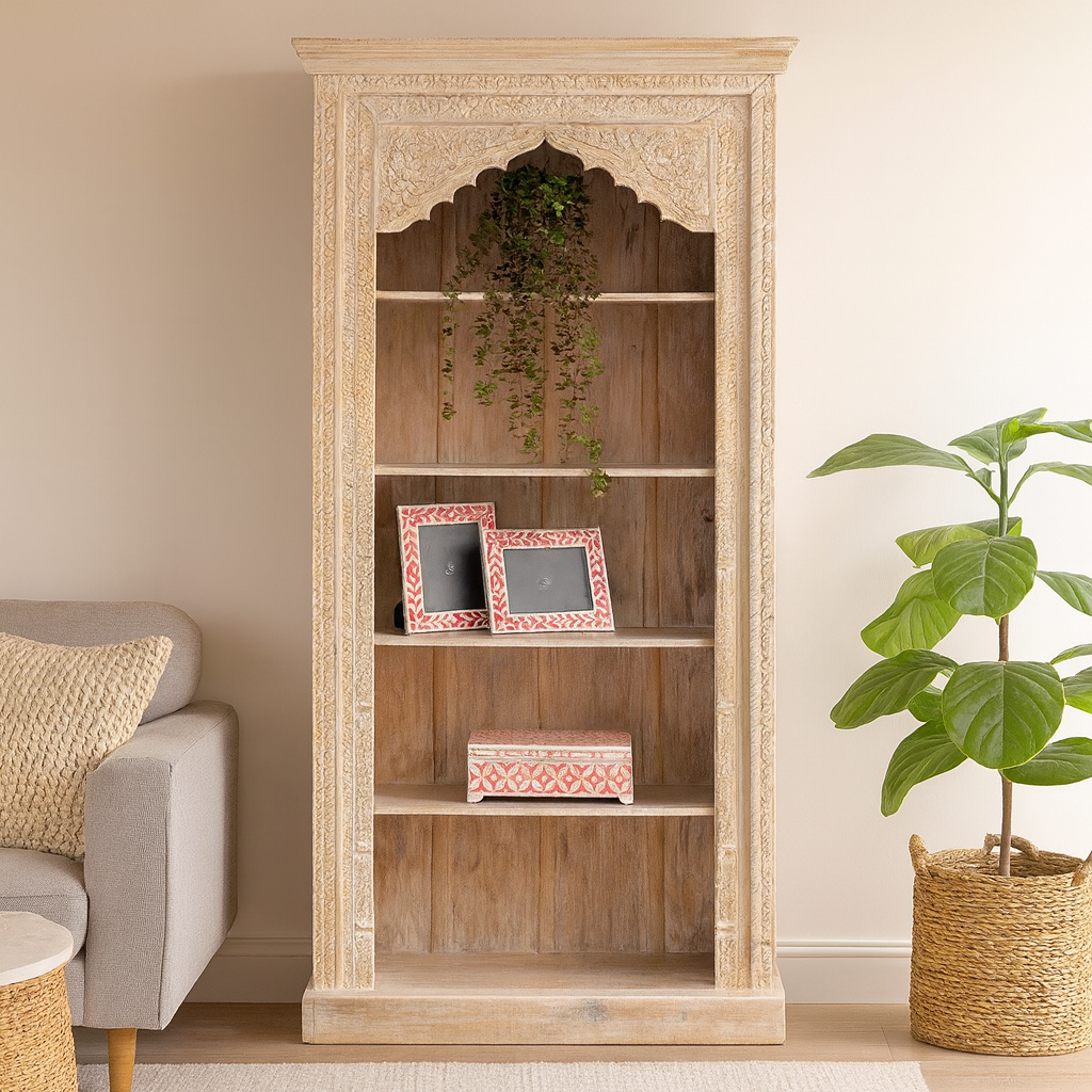 Nall Carved Bookshelf
