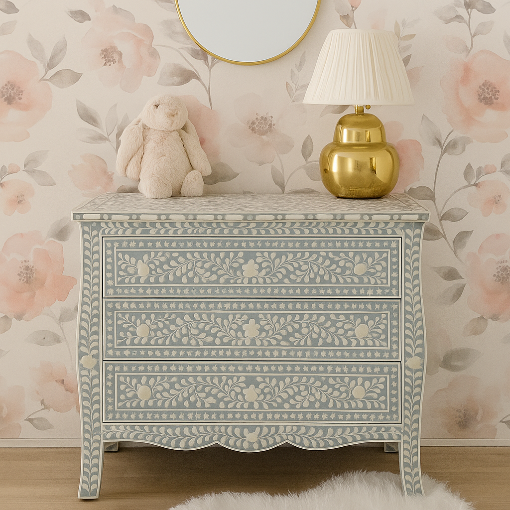 Carl Bone Inlay Chest of Drawer