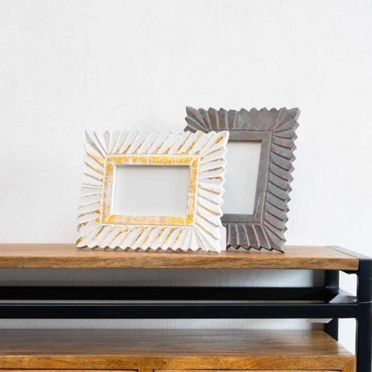 Evie Hand Carved Photo Frame