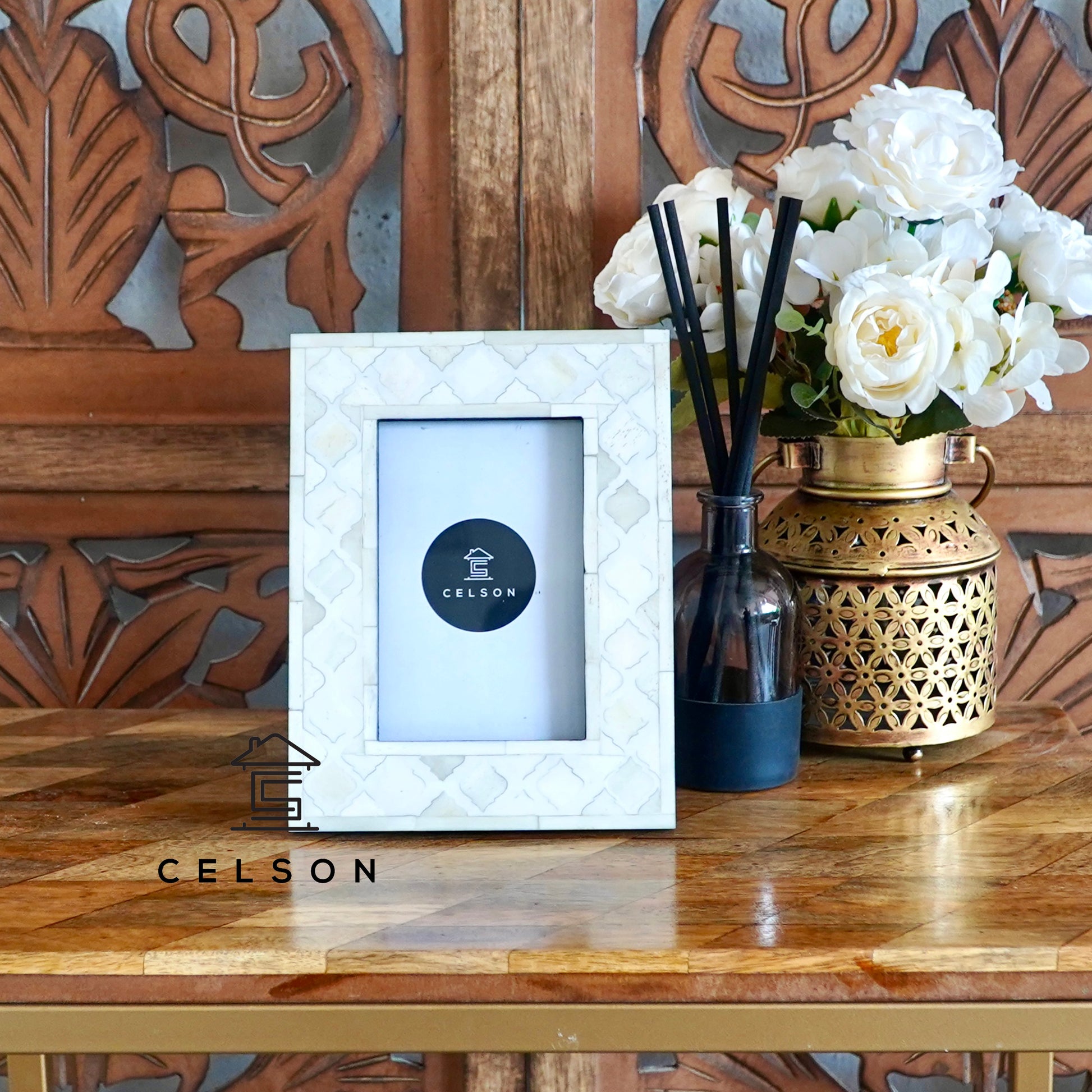 Sally Bone Inlay Photo Frame