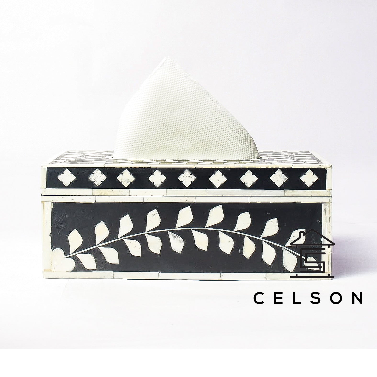 Isla Bone Inlay Tissue Box