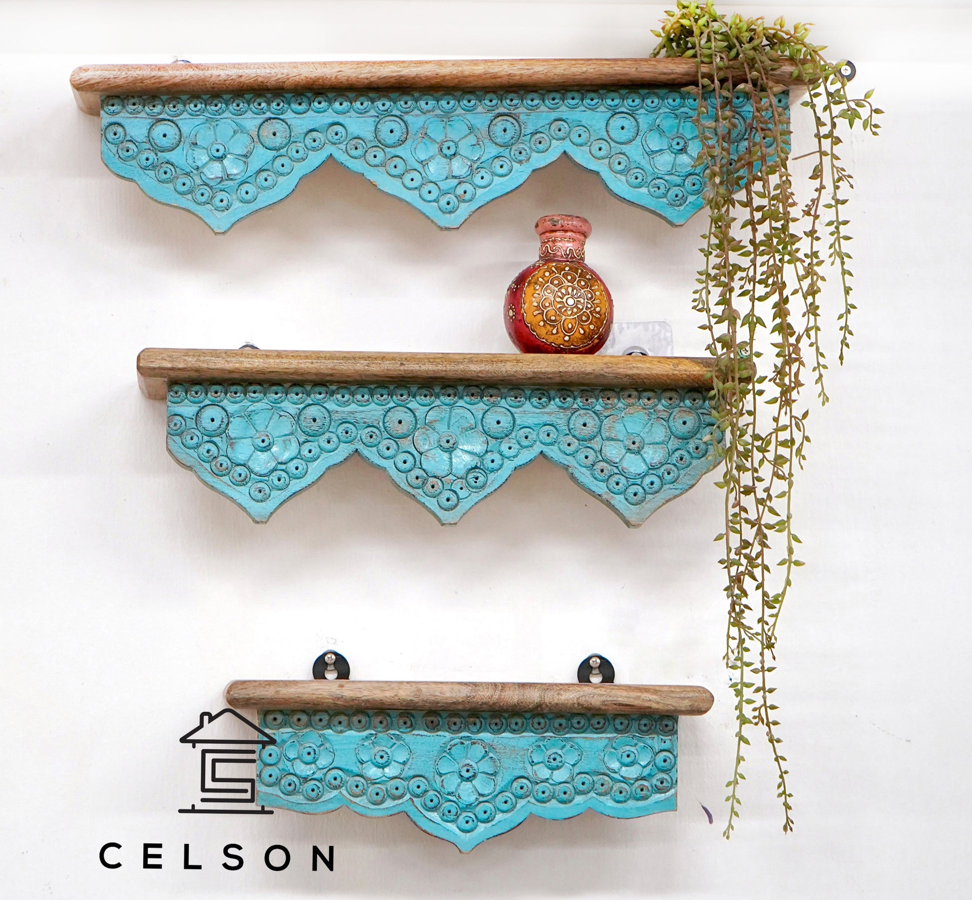 Robin Wooden Wall Shelves