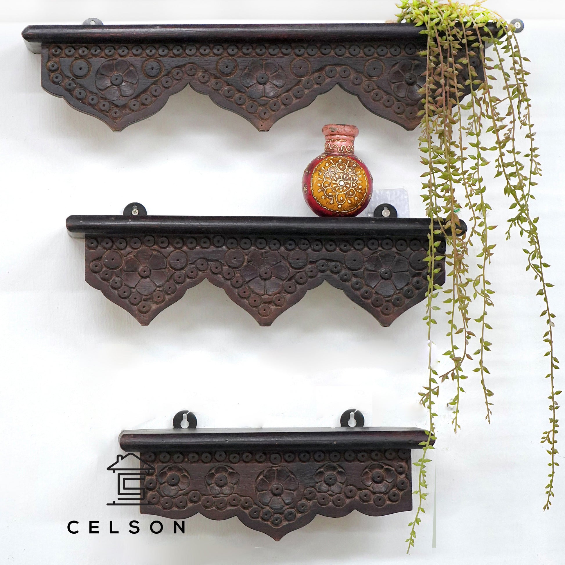 Robin Wooden Wall Shelves