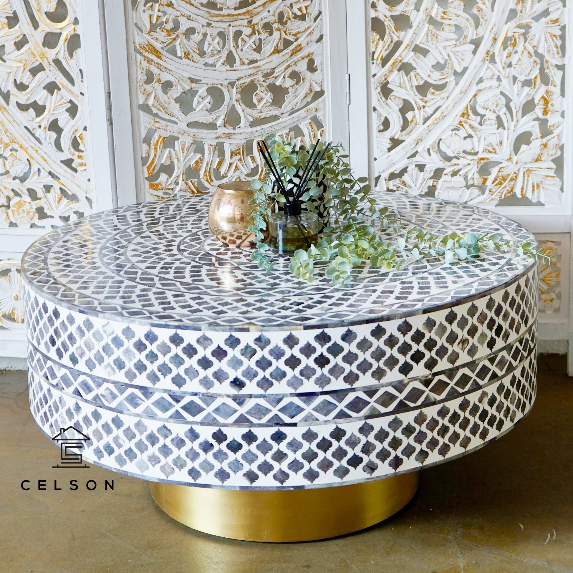 Ramaa Bone Inlay Coffee Table